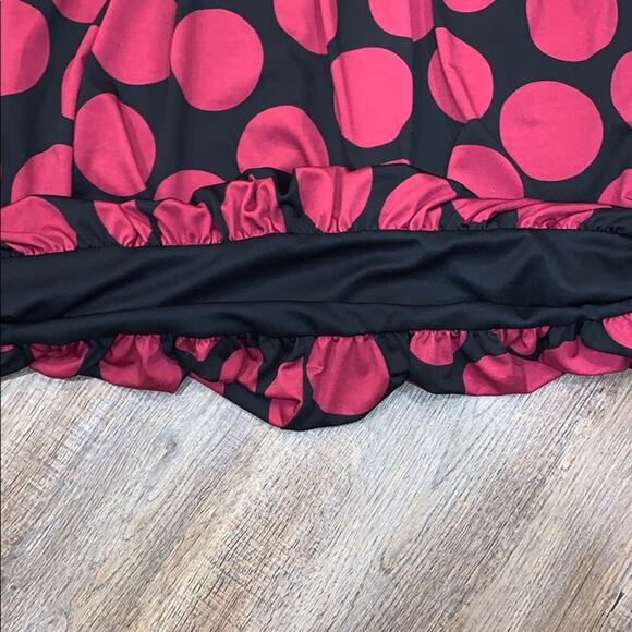 Polkadot Halter Balloon Mini Dress M - Picture 4 of 5